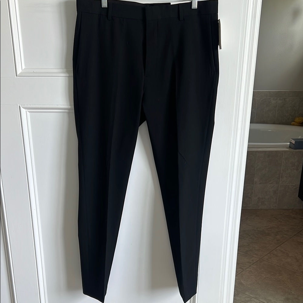H&M Black Dress Pants with Streamlined Silhouette